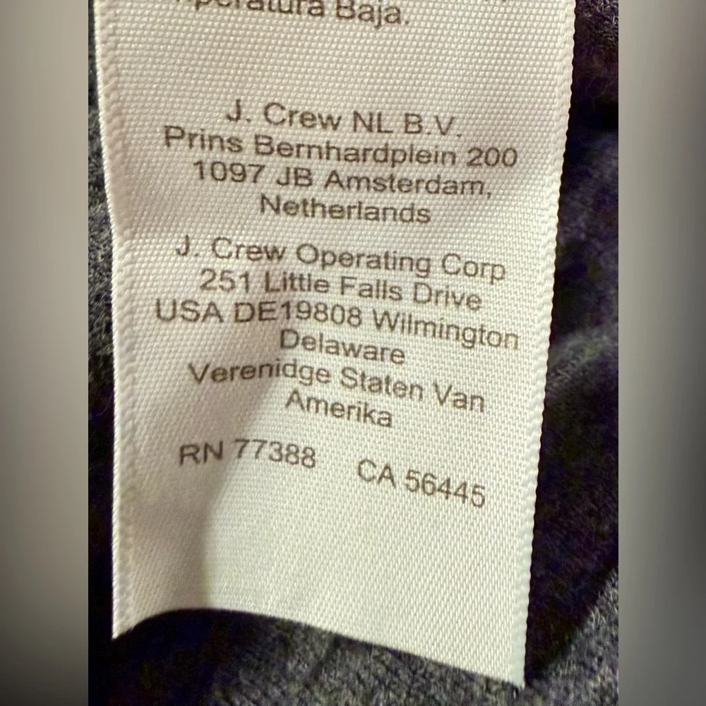 J.Crew Authentic Fleece Quilted Shirt Jacket Mens Small Gray Button Up Shacket